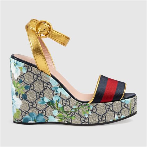 gucci women's open-toe platform espadrille|gucci women's sandals.